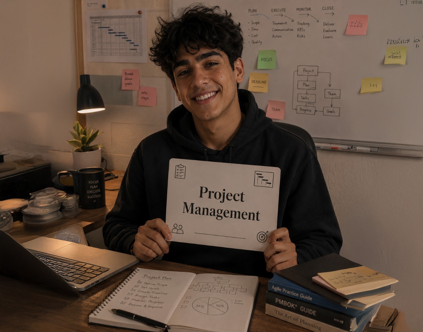 Professional Certificate in Project Management: learning how projects move from ideas to results.